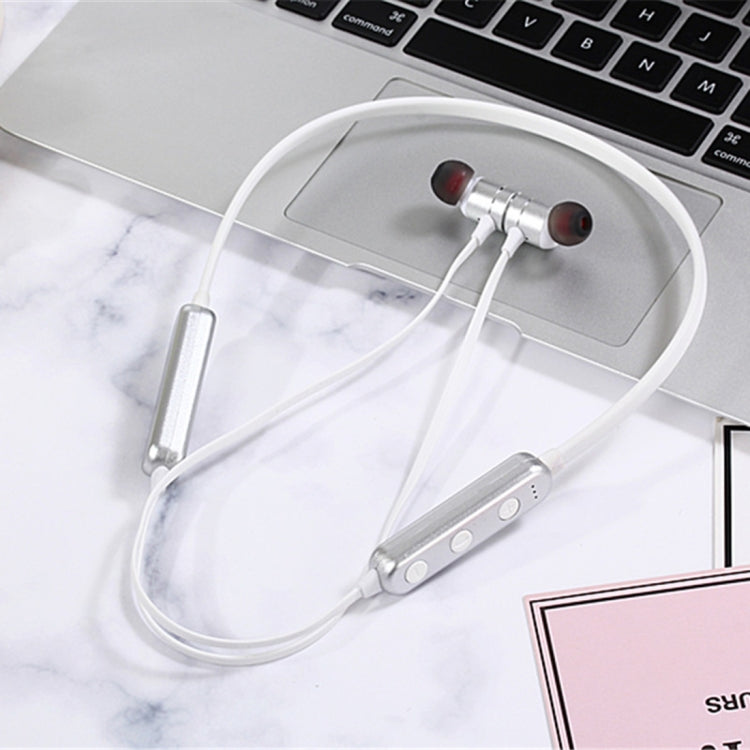 MG-G17 Bluetooth 4.2 Sport Wireless Bluetooth Earphone, Support Card(Silver) by bashfashion