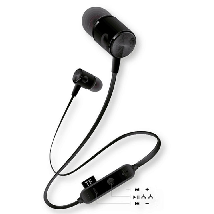 MG-G20 Bluetooth 4.2 Sport Wireless Bluetooth Earphone, Support Card(Black) by bashfashion