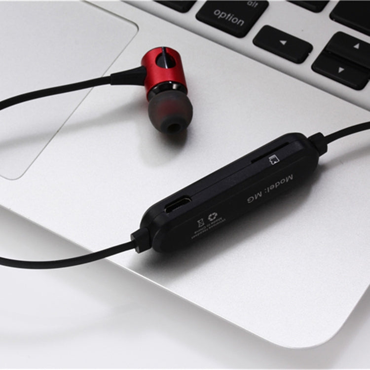 MG-G20 Bluetooth 4.2 Sport Wireless Bluetooth Earphone, Support Card(Grey) by bashfashion