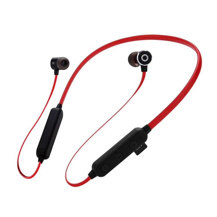 MG-G16 Bluetooth 4.2 Sport Wireless Bluetooth Earphone, Support Card(Black Red) by bashfashion