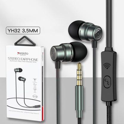 Yesido YH32 3.5mm In-Ear Wired Earphone, Length: 1.2m by Yesido