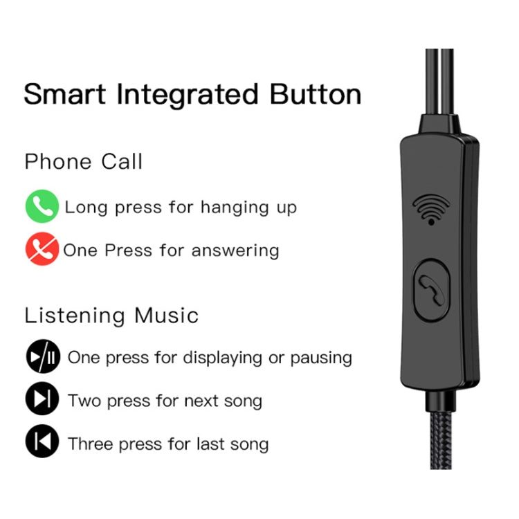 Yesido YH32 3.5mm In-Ear Wired Earphone, Length: 1.2m by Yesido