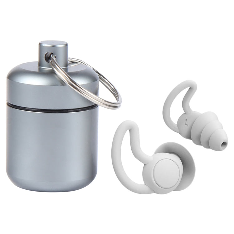 iMeBoBo iM9689 Shark Fin Version NThree Layer ano Silicone Sleeping Noise Reduction Earplugs with Jar by bashfashion