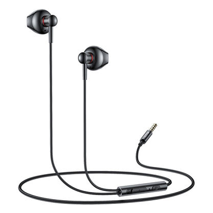 Yesido YH47 3.5mm Metal Line-Control In-Ear Wired Earphone, Length: 1.2m (Black) by Yesido