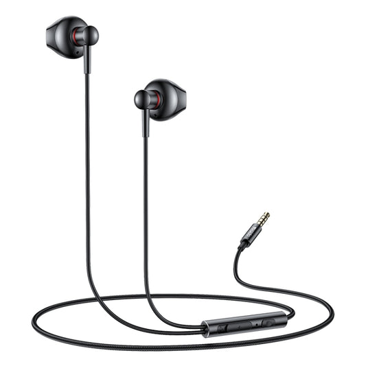 Yesido YH47 3.5mm Metal Line-Control In-Ear Wired Earphone, Length: 1.2m (Black) by Yesido
