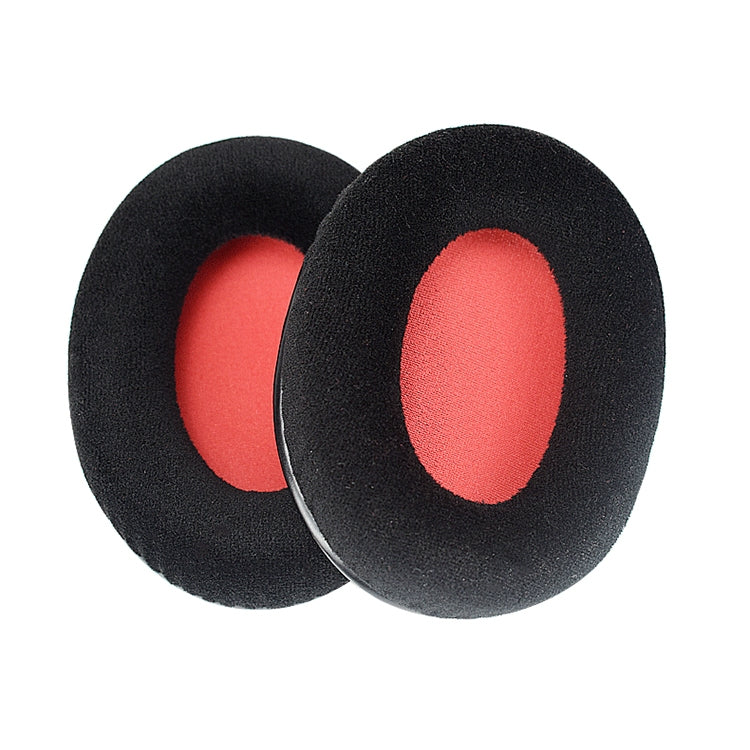 2 PCS For Kingston KHX-HSCP / HyperX Cloud II Headphone Cushion Flannel Red Net Sponge Cover Earmuffs Replacement Earpads by bashfashion