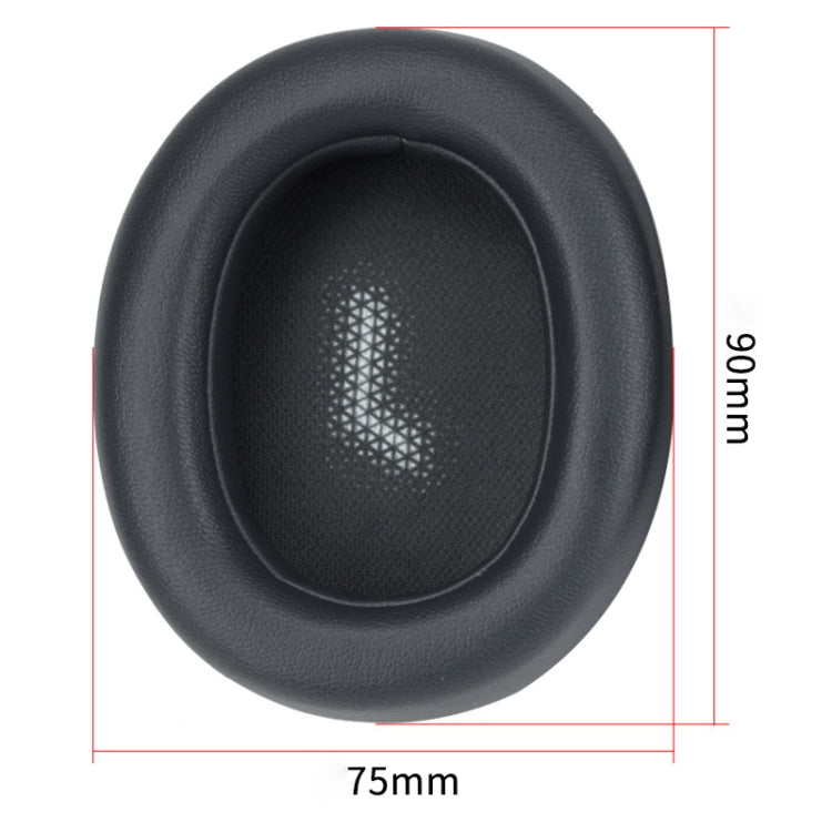 For JBL Everest Elite 750NC Headphones Imitation Leather + Foam Soft Earphone Protective Cover Earmuffs,One Pair (Black) by bashfashion