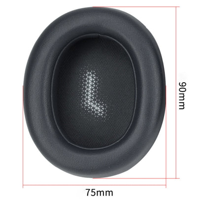 For JBL Everest Elite 750NC Headphones Imitation Leather + Foam Soft Earphone Protective Cover Earmuffs,One Pair (Black) by bashfashion