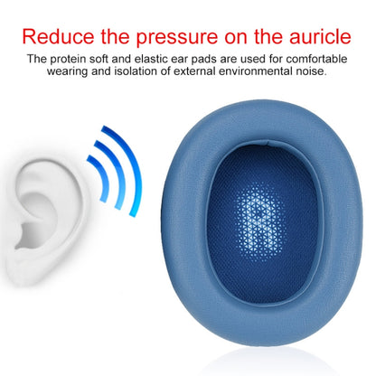 For JBL Everest Elite 750NC Headphones Imitation Leather + Foam Soft Earphone Protective Cover Earmuffs,One Pair (Black) by bashfashion