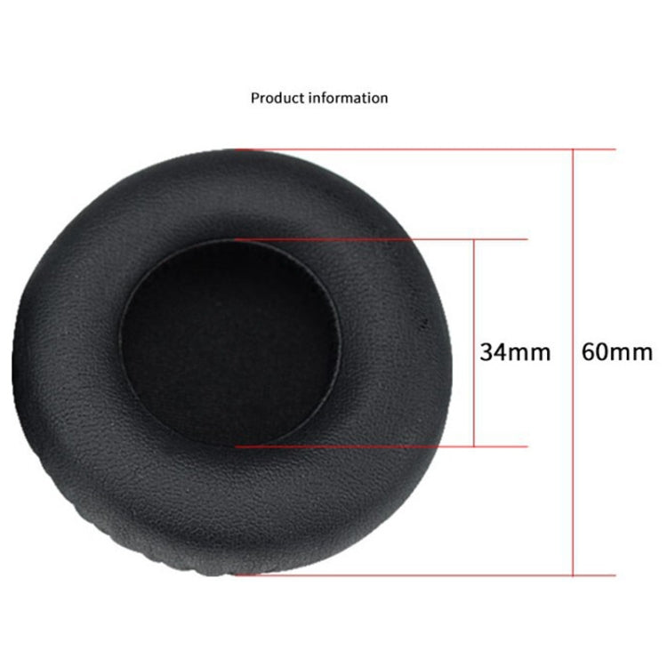 For JBL E30 Headphones Imitation Leather + Foam Soft Earphone Protective Cover Earmuffs, One Pair(Black) by bashfashion