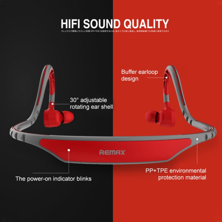 REMAX RB-S20 Bluetooth 4.2 Rotatable Ear Shell Rear-mounted Bluetooth Sports Earphone(Yellow) by REMAX