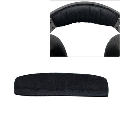 2 PCS For Sennheiser HD515 / HD555 / HD595 / HD598 / HD558 / PC360 Flannel Replacement Headband Head Beam Headgear Cover(Black) by bashfashion