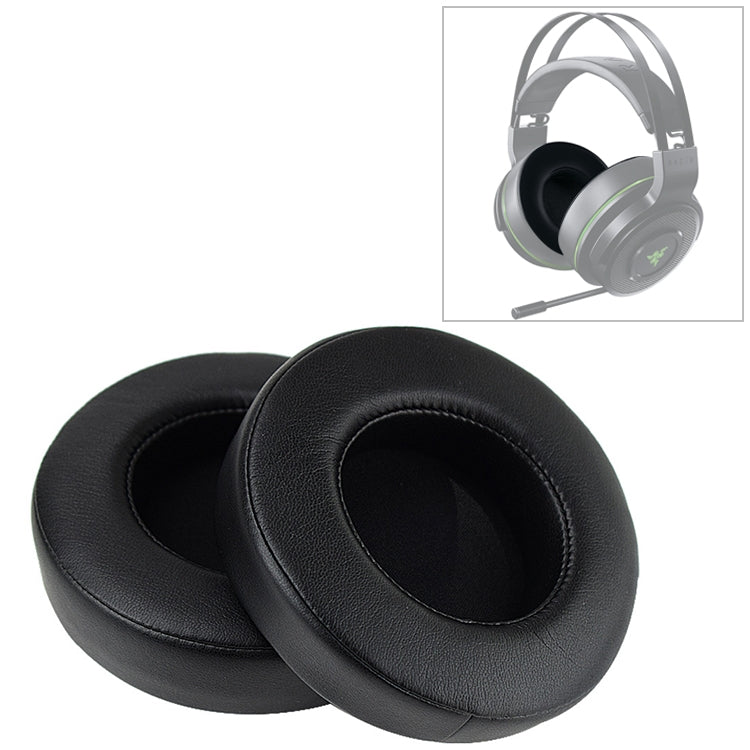 2 PCS For Razer Thresher Ultimate 7.1 Earphone Cushion Sponge Cover Earmuffs Replacement Earpads by bashfashion