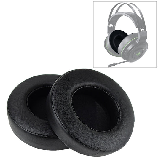 2 PCS For Razer Thresher Ultimate 7.1 Earphone Cushion Sponge Cover Earmuffs Replacement Earpads by bashfashion