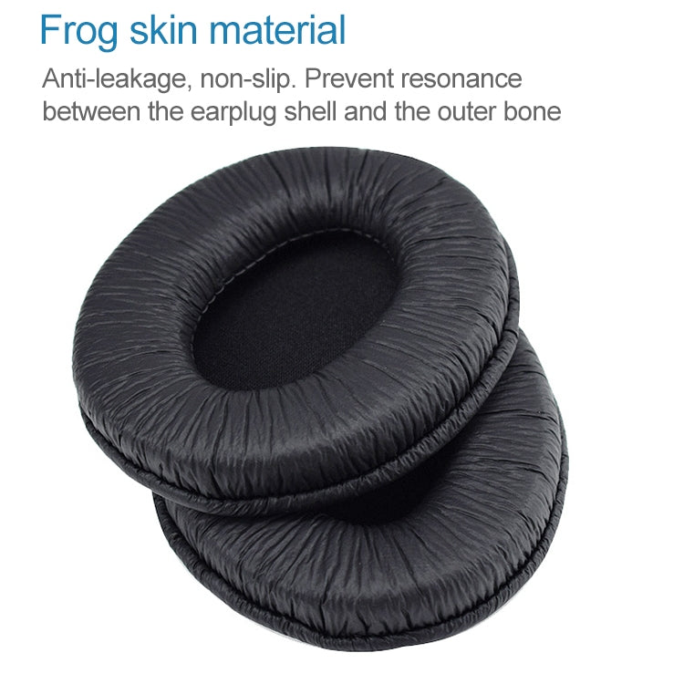 2 PCS For Sennheiser HD202 / HD212 / HD437 / HD447 / HD457 / HD497 Headphone Cushion Sponge Cover Earmuffs Replacement Earpads by bashfashion