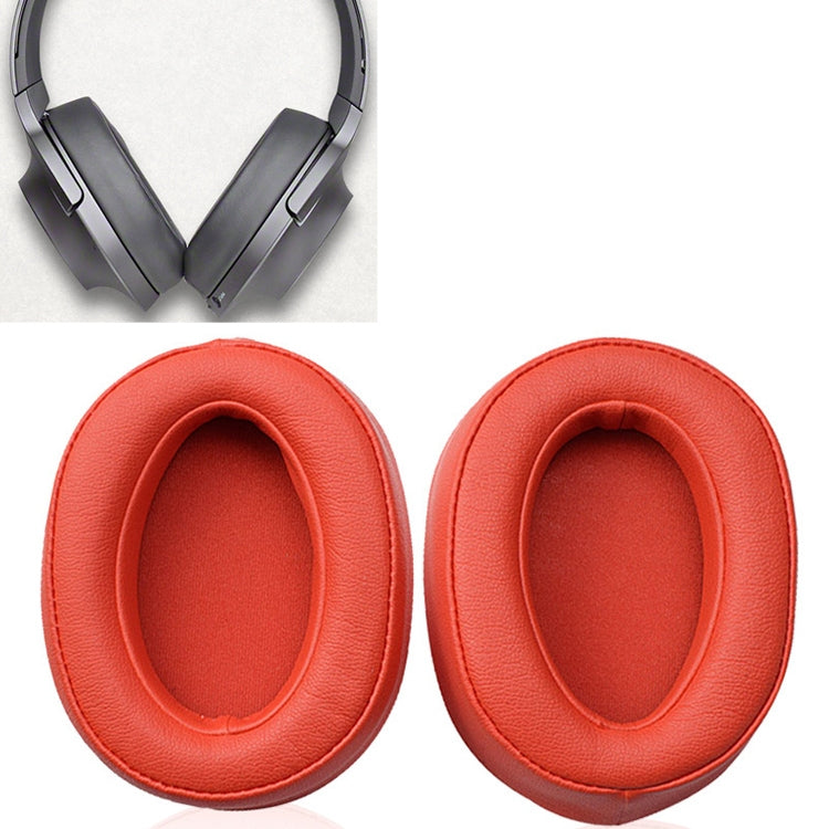 2pcs Sponge Headphone Protective Case for Sony MDR-100ABN / WH-H900N(Red) by bashfashion