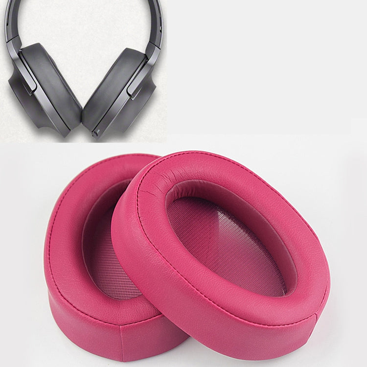 2pcs Sponge Headphone Protective Case for Sony MDR-100ABN / WH-H900N(Rose Red) by bashfashion