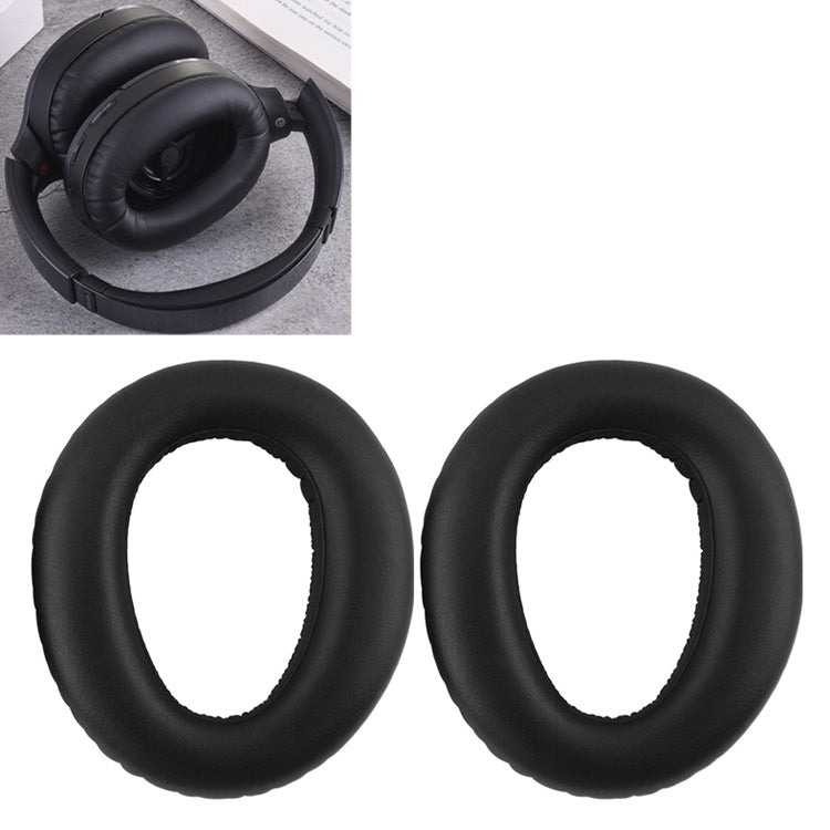 1 Pair Sponge Headphone Protective Case for Sony MDR-1000X / WH-1000XM2(Black) by bashfashion