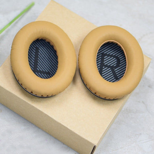 1 Pair Soft Earmuff Headphone Jacket with LR Cotton for BOSE QC2 / QC15 / AE2 / QC25 / QC35 (Yellow Black) by bashfashion