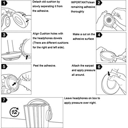 1 Pair Soft Sponge Earmuff Headphone Jacket for Beats Studio 2.0(White) by bashfashion