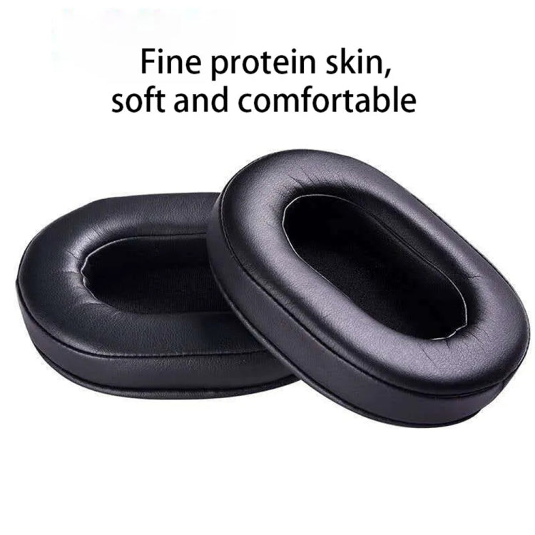 1 Pair Soft Sponge Earmuff Headphone Jacket for Audio-technica ATH-MSR7 / M50X / M20 / M40 / M40X(Black) by bashfashion