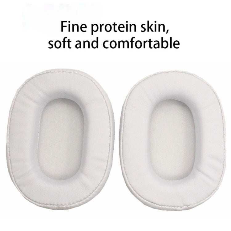 1 Pair Soft Sponge Earmuff Headphone Jacket for Audio-technica ATH-MSR7 / M50X / M20 / M40 / M40X(White) by bashfashion