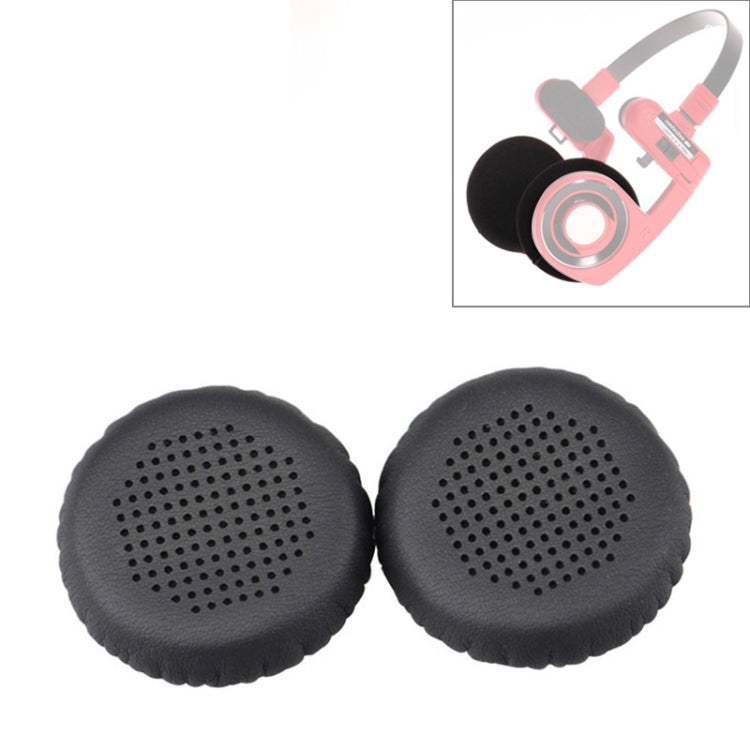 2 PCS For KOSS PP / SP Perforated Ventilation Version Protein Leather Cover Headphone Protective Cover Earmuffs (Black) by bashfashion
