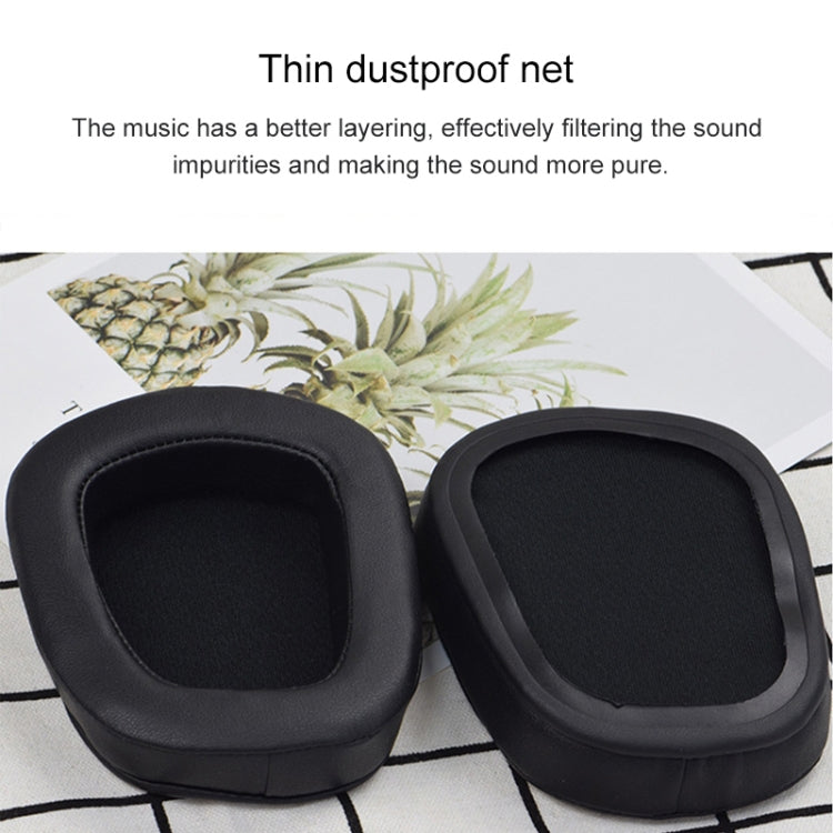 2 PCS For Logitech G633 G933 Sheepskin Earphone Cushion Cover Earmuffs Replacement Earpads by bashfashion