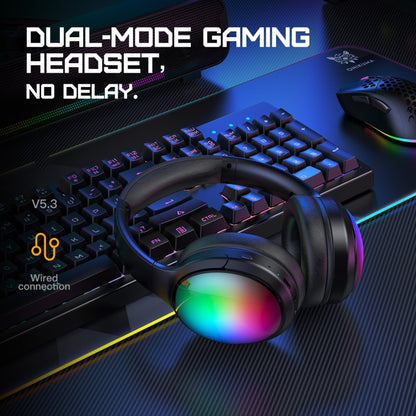 ONIKUMA B3 Bluetooth 5.3 Foldable Wireless Bluetooth Headphone with Microphone (Black) by ONIKUMA