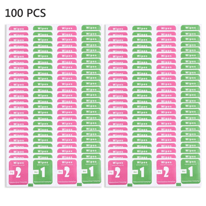 100pcs Dry-Wet Wipes Screen Protectors Accessories Alcohol for Pad Mobile Phone Watch Screen Cleaning Cloth, Size: 3 x 4cm / Piece by DIYLooks