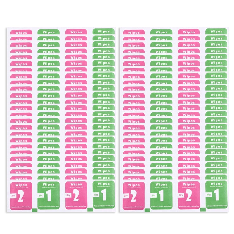 100pcs Dry-Wet Wipes Screen Protectors Accessories Alcohol for Pad Mobile Phone Watch Screen Cleaning Cloth, Size: 3 x 4cm / Piece by DIYLooks