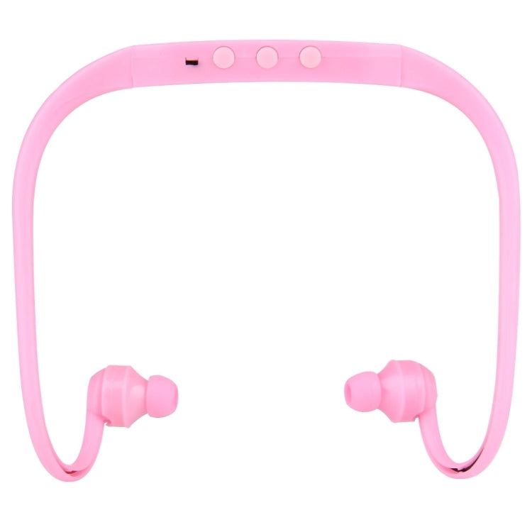 506 Life Waterproof Sweatproof Stereo Wireless Sports Earbud Earphone In-ear Headphone Headset with Micro SD Card Slot, For Smart Phones & iPad & Laptop & Notebook & MP3 or Other Audio Devices, Maximum SD Card Storage: 8GB(Pink) by bashfashion