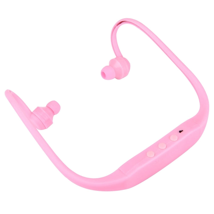 506 Life Waterproof Sweatproof Stereo Wireless Sports Earbud Earphone In-ear Headphone Headset with Micro SD Card Slot, For Smart Phones & iPad & Laptop & Notebook & MP3 or Other Audio Devices, Maximum SD Card Storage: 8GB(Pink) by bashfashion