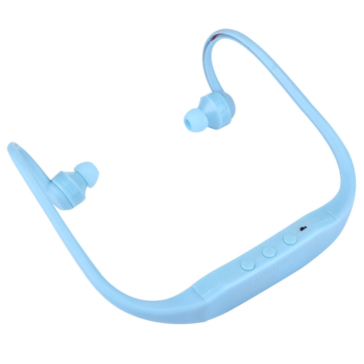 506 Life Waterproof Sweatproof Stereo Wireless Sports Earbud Earphone In-ear Headphone Headset with Micro SD Card Slot, For Smart Phones & iPad & Laptop & Notebook & MP3 or Other Audio Devices, Maximum SD Card Storage: 8GB(Blue) by bashfashion