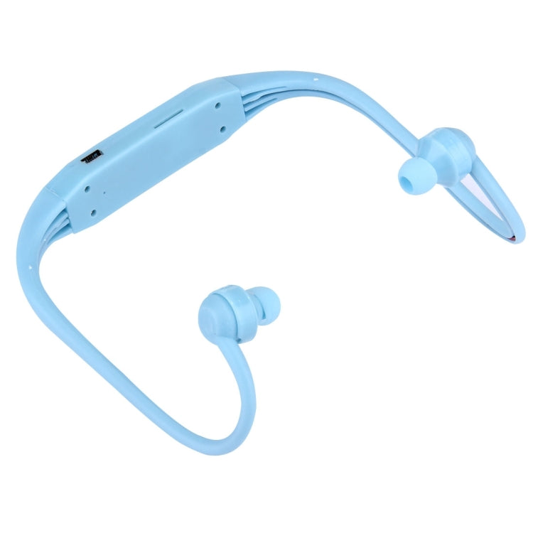 506 Life Waterproof Sweatproof Stereo Wireless Sports Earbud Earphone In-ear Headphone Headset with Micro SD Card Slot, For Smart Phones & iPad & Laptop & Notebook & MP3 or Other Audio Devices, Maximum SD Card Storage: 8GB(Blue) by bashfashion