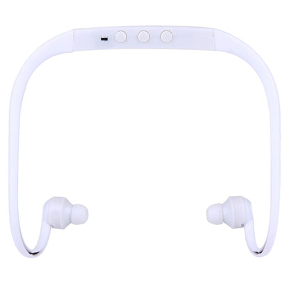 506 Life Waterproof Sweatproof Stereo Wireless Sports Earbud Earphone In-ear Headphone Headset with Micro SD Card Slot, For Smart Phones & iPad & Laptop & Notebook & MP3 or Other Audio Devices, Maximum SD Card Storage: 8GB(White) by bashfashion
