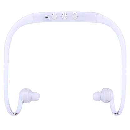 506 Life Waterproof Sweatproof Stereo Wireless Sports Earbud Earphone In-ear Headphone Headset with Micro SD Card Slot, For Smart Phones & iPad & Laptop & Notebook & MP3 or Other Audio Devices, Maximum SD Card Storage: 8GB(White) by bashfashion