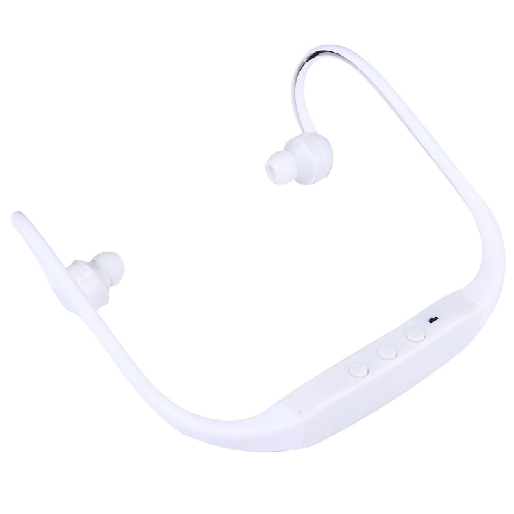 506 Life Waterproof Sweatproof Stereo Wireless Sports Earbud Earphone In-ear Headphone Headset with Micro SD Card Slot, For Smart Phones & iPad & Laptop & Notebook & MP3 or Other Audio Devices, Maximum SD Card Storage: 8GB(White) by bashfashion