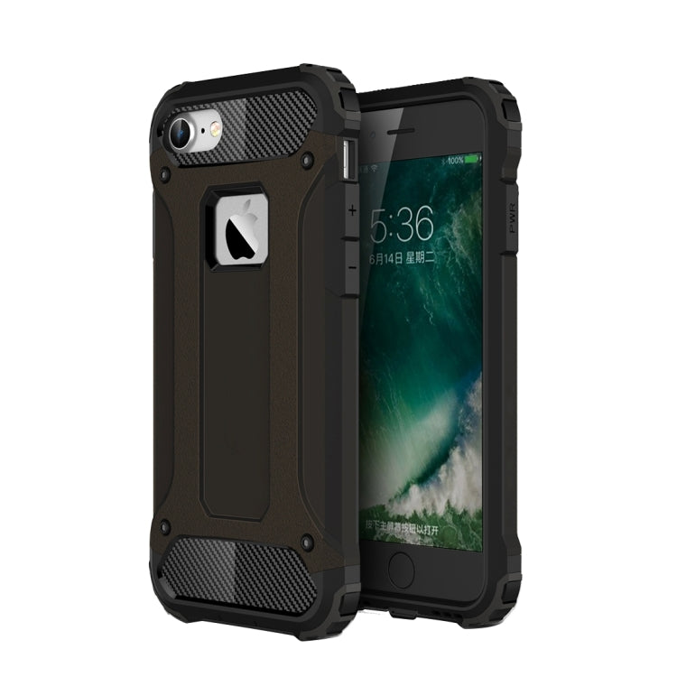 For iPhone 7 Armor TPU + PC Combination Phone Case(Black) by bashfashion