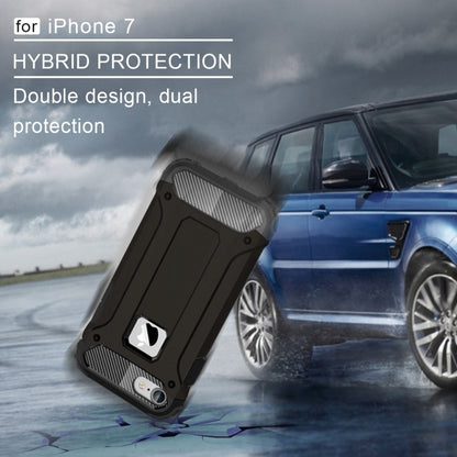 For iPhone 7 Armor TPU + PC Combination Phone Case(Black) by bashfashion