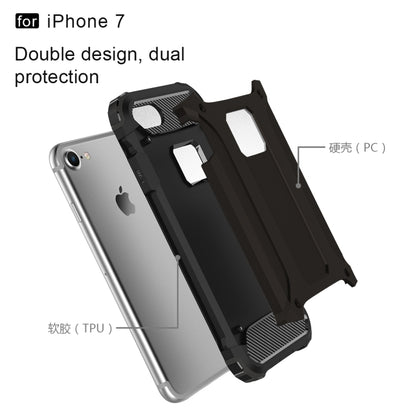For iPhone 7 Armor TPU + PC Combination Phone Case(Black) by bashfashion