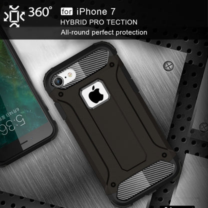For iPhone 7 Armor TPU + PC Combination Phone Case(Black) by bashfashion