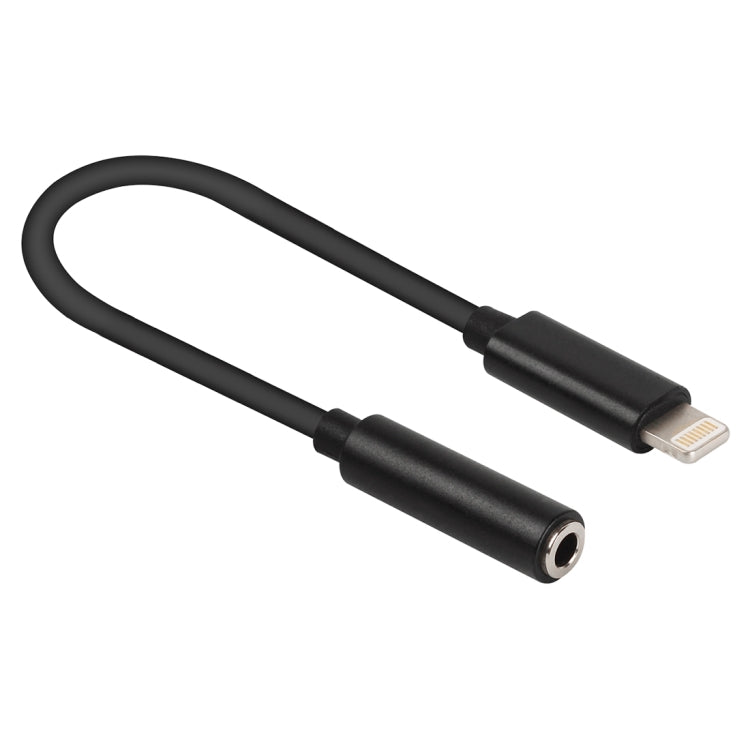 8 Pin to 3.5mm Audio Adapter, Length: About 12cm, Support iOS 13.1 or Above(Black) by bashfashion