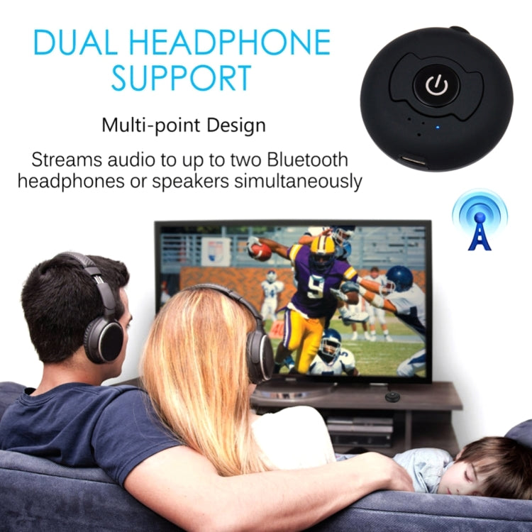 H366T Portable Multi-point Bluetooth 4.0 Audio Transmitter for iPhone, Samsung, HTC, Sony, Google, Huawei, Xiaomi and other Smartphones by bashfashion
