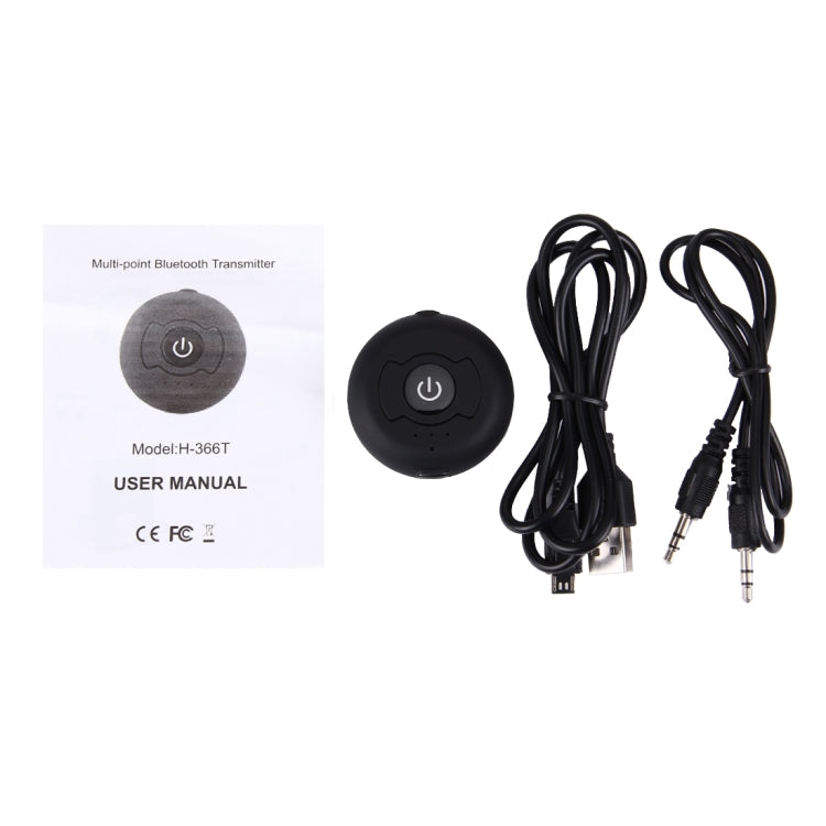 H366T Portable Multi-point Bluetooth 4.0 Audio Transmitter for iPhone, Samsung, HTC, Sony, Google, Huawei, Xiaomi and other Smartphones by bashfashion