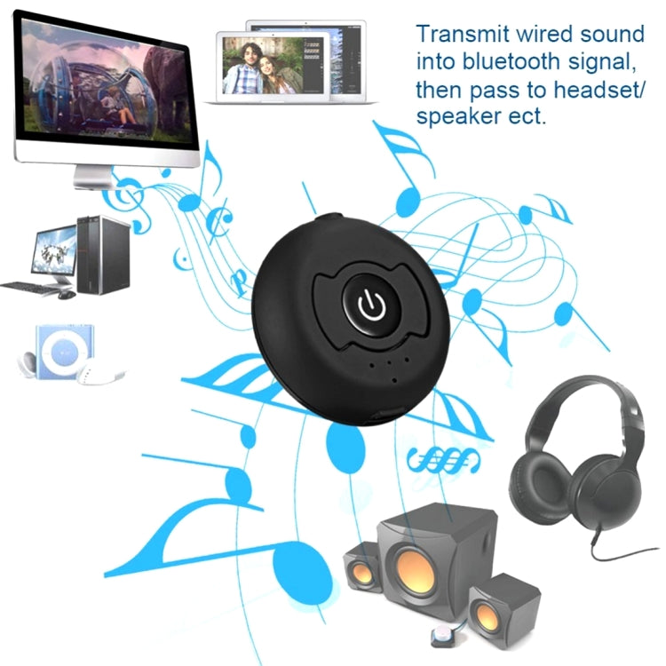 H366T Portable Multi-point Bluetooth 4.0 Audio Transmitter for iPhone, Samsung, HTC, Sony, Google, Huawei, Xiaomi and other Smartphones by bashfashion