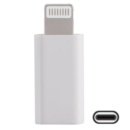 ENKAY Hat-Prince HC-6 Mini ABS USB-C / Type-C 3.1 to 8 Pin Port Connector Adapter(White) by ENKAY