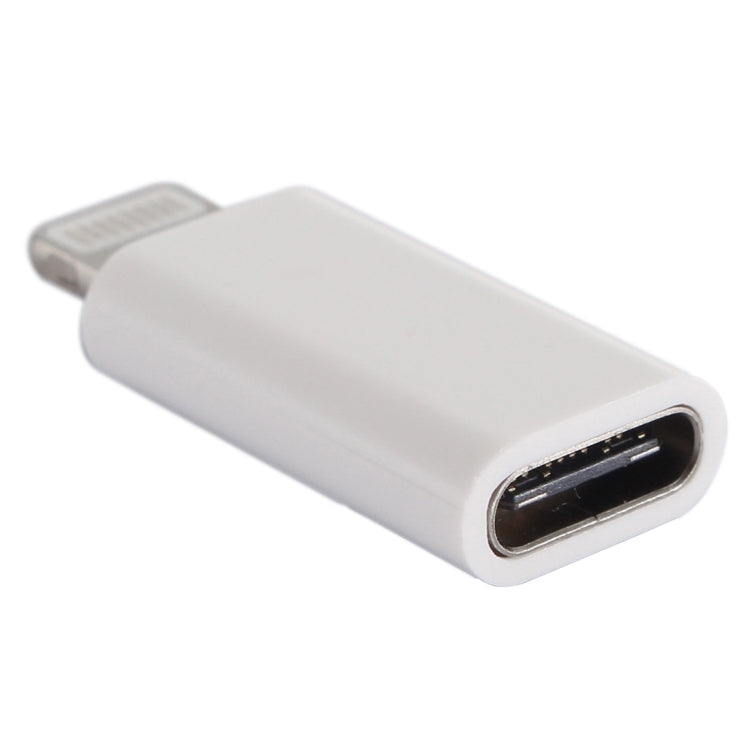 ENKAY Hat-Prince HC-6 Mini ABS USB-C / Type-C 3.1 to 8 Pin Port Connector Adapter(White) by ENKAY