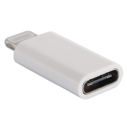 ENKAY Hat-Prince HC-6 Mini ABS USB-C / Type-C 3.1 to 8 Pin Port Connector Adapter(White) by ENKAY