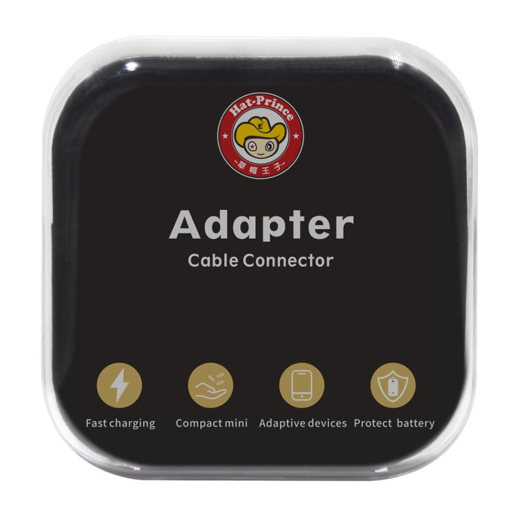 ENKAY Hat-Prince HC-6 Mini ABS USB-C / Type-C 3.1 to 8 Pin Port Connector Adapter(White) by ENKAY